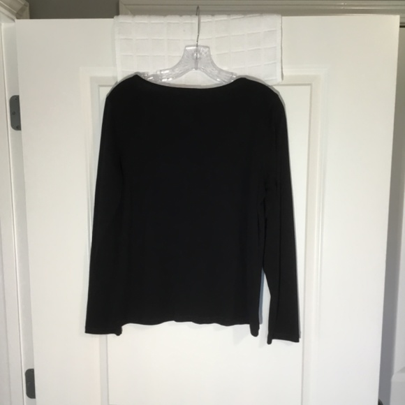 Ralph Lauren Ladies Embellishment Pullover Top Black Size M - Picture 2 of 5